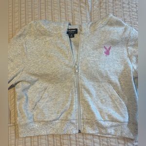 Light grey playboy zip up NWT